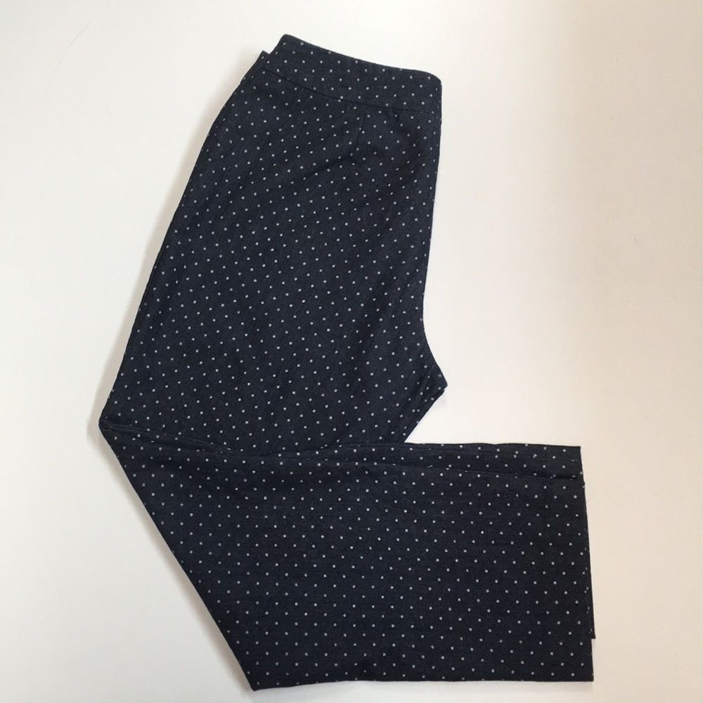 V. Bertinelli Dress Denim Capri Pants Polka Dots 6 - Picture 8 of 8